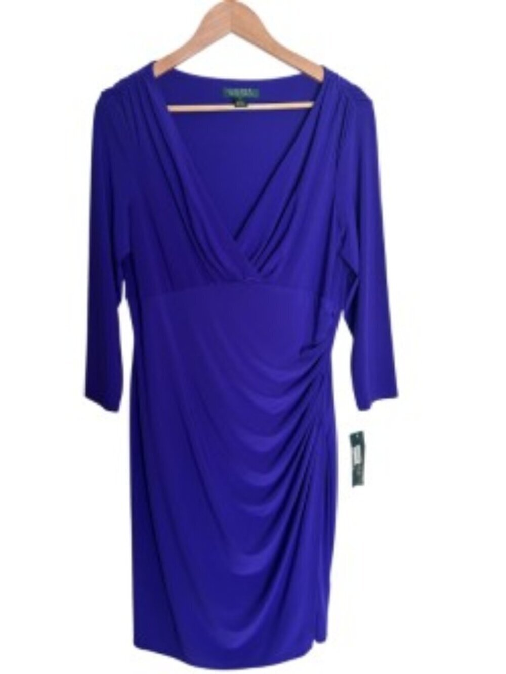 NWT Ralph Lauren Surplice Dress in Summer Hydrangea 14